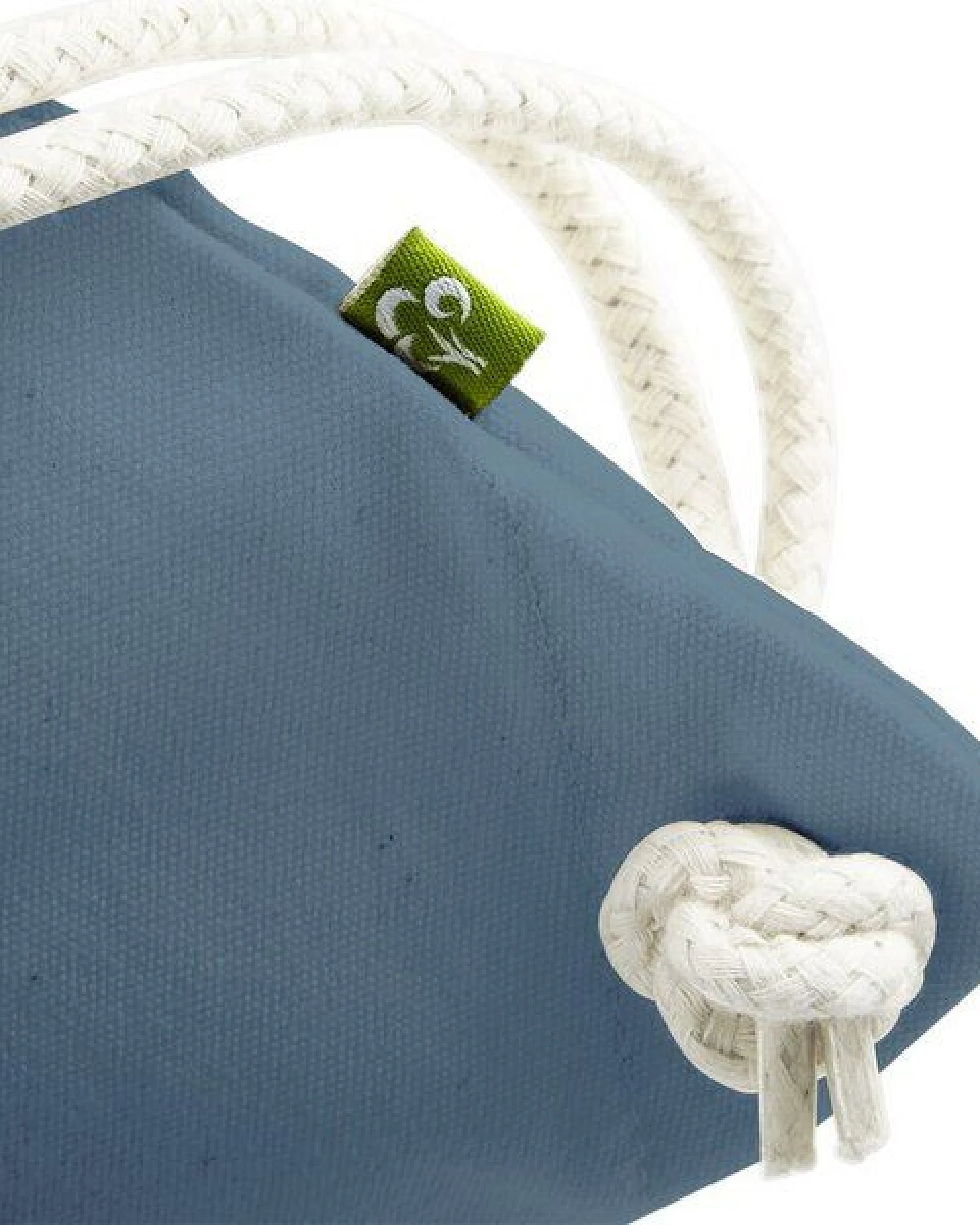 MELAdi Stringbag und Sportbeutel aus Biobaumwolle - Pomodoro auf Sky Blue – Ansicht 4
