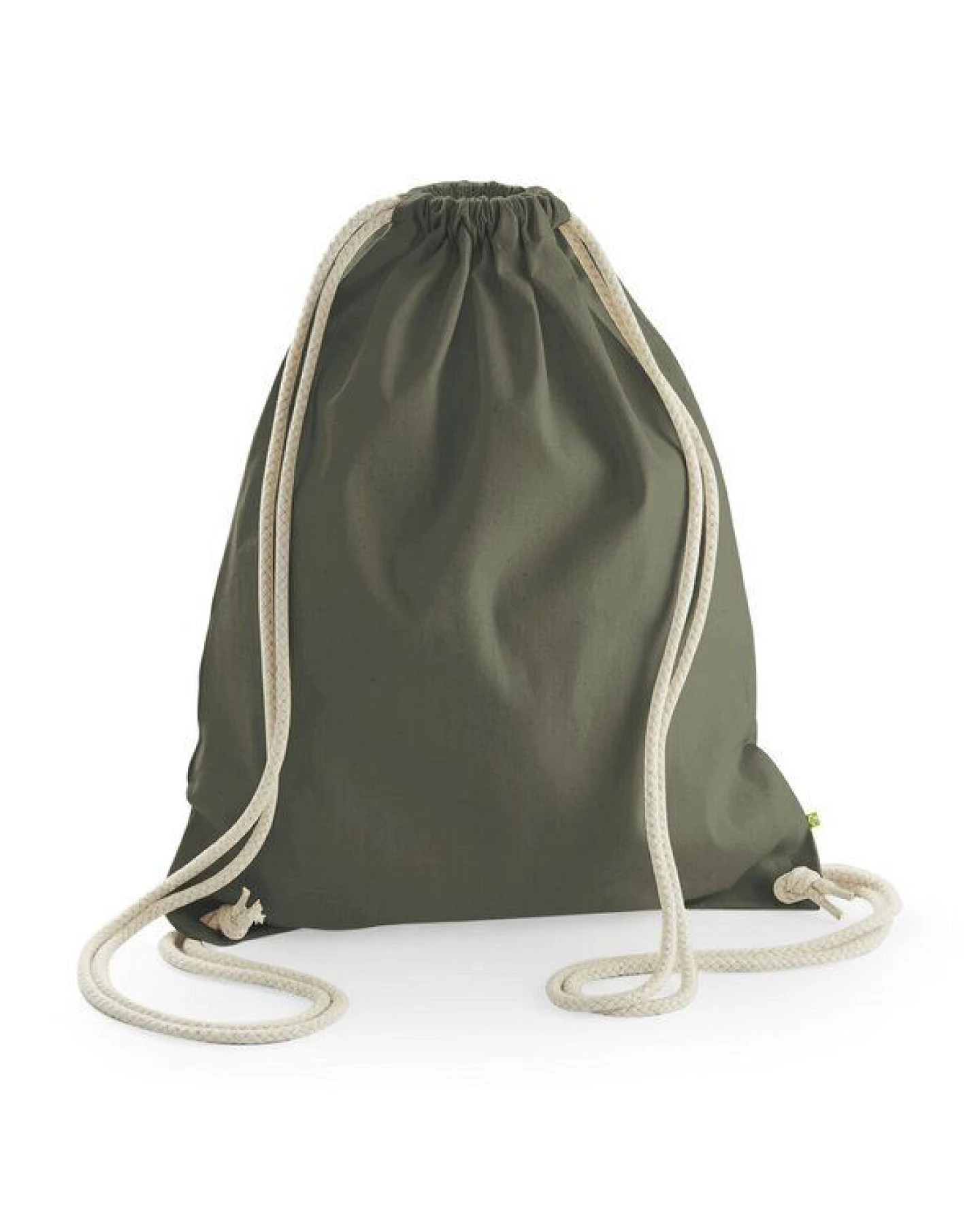 MELAdi Stringbag und Sportbeutel aus Biobaumwolle - Verdure auf Organic Green – Ansicht 2