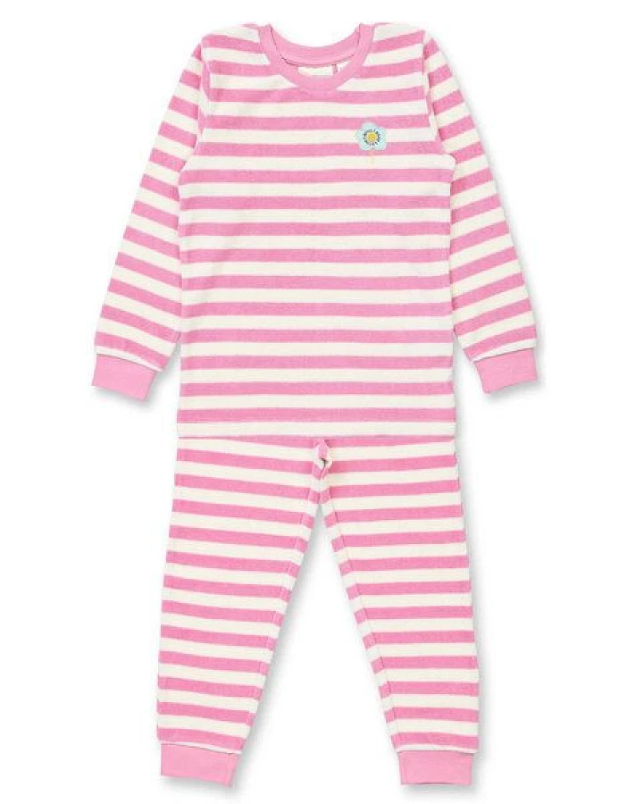 Dustypink Weiß Geringelt