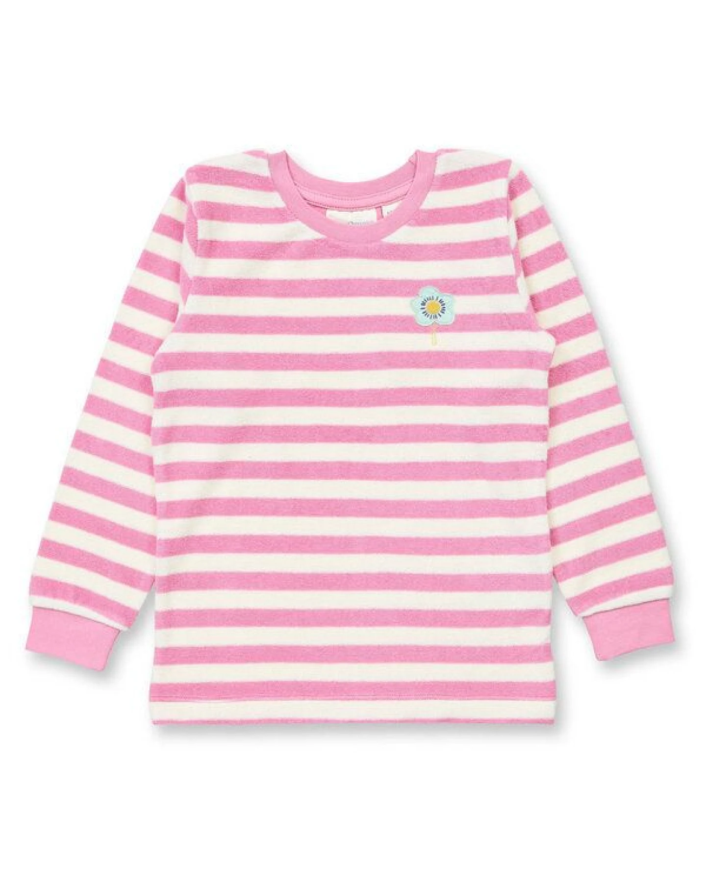 Sense Organics Zweiteiliger Frottee Kinder-Schlafanzug Ringel Bio-Baumwolle – Ansicht 3