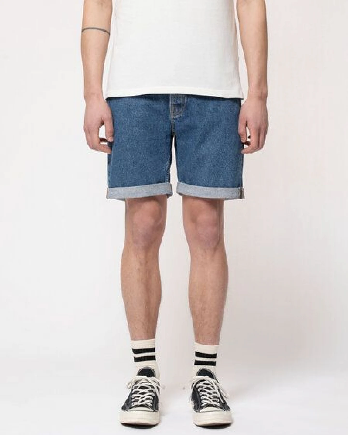 Nudie Jeans Herren Denim Shorts Josh – Ansicht 2