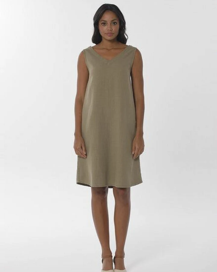 ORGANICATION Kleid aus Bio-Baumwolle und Leinen