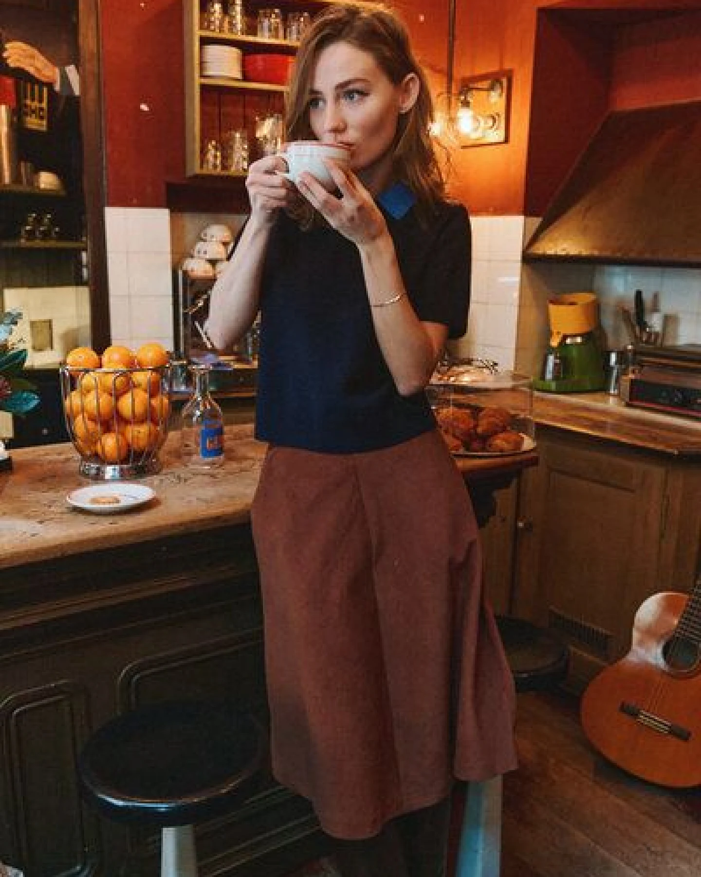 Basic Apparel Midi-Cord-Rock MILLU in A-Linie aus Bio-Baumwolle – Ansicht 2