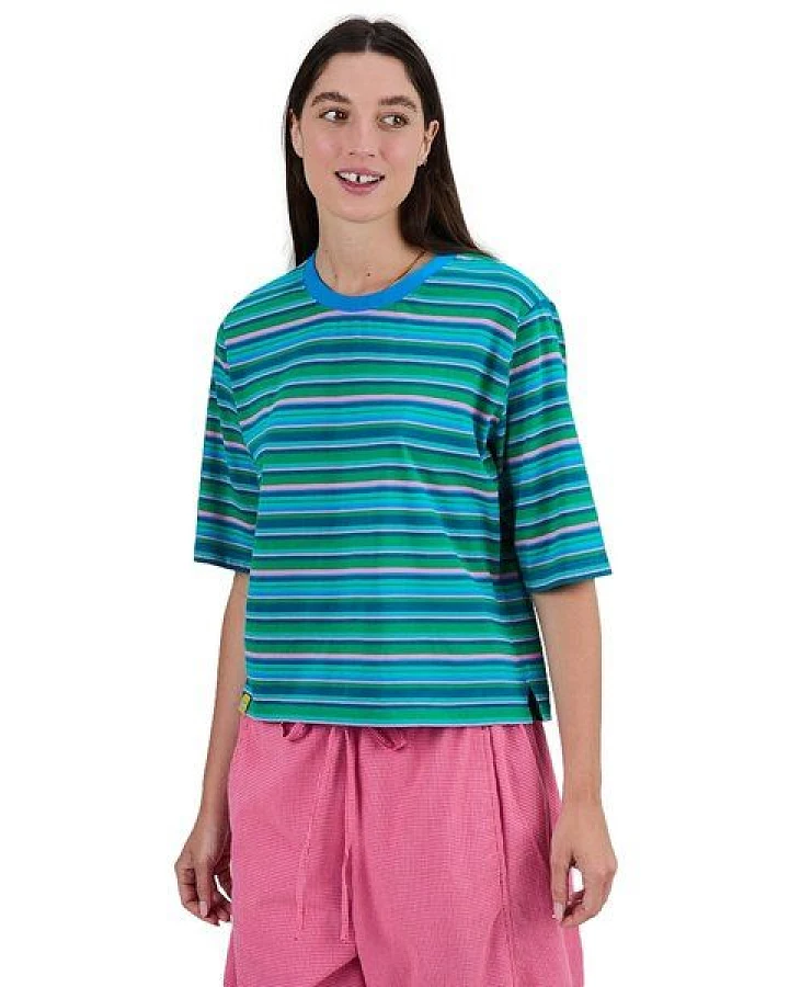 Brava Fabrics T-Shirt Stripes Boxy