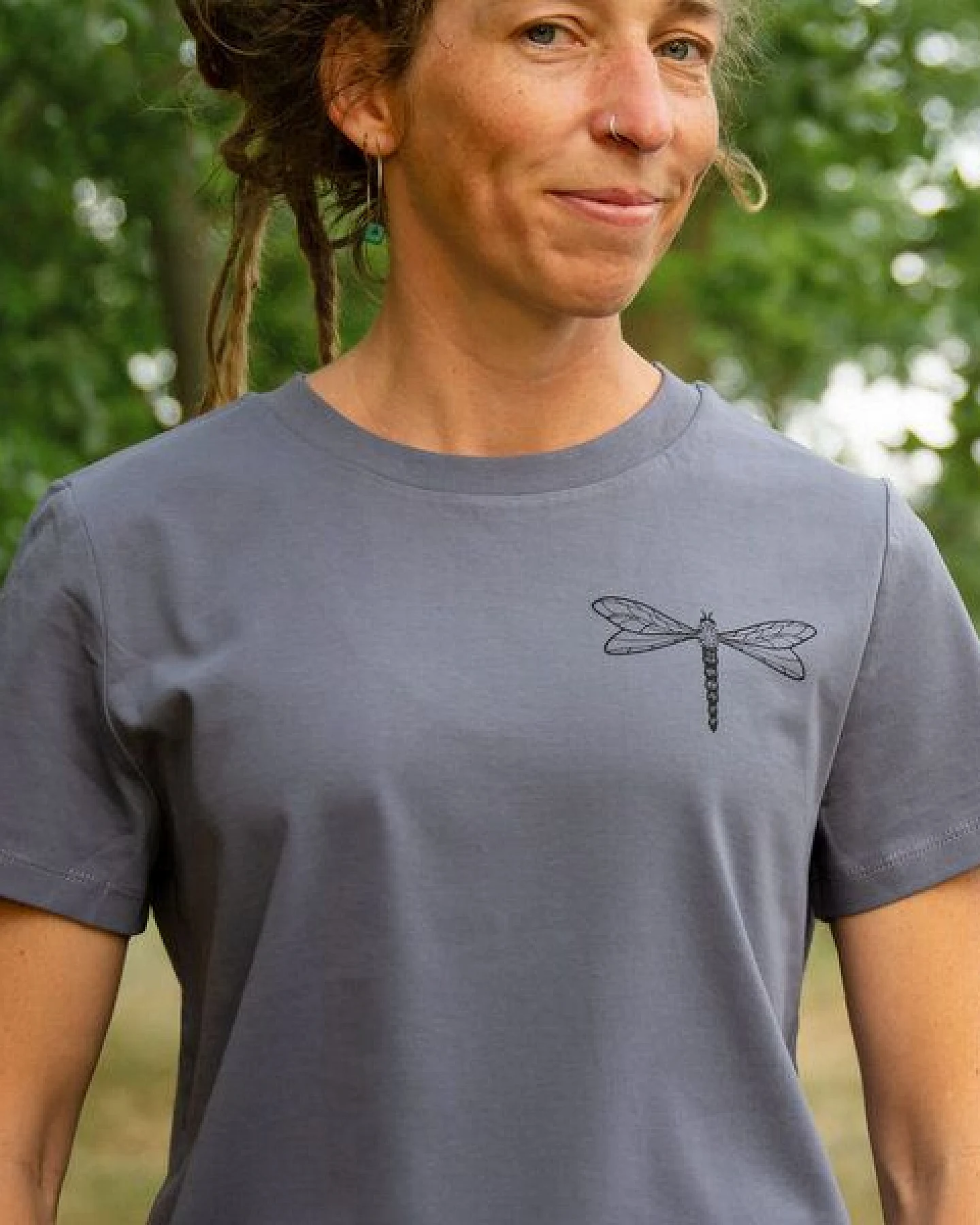 Cmig Libelle / Damen T-Shirt in blue grey XS-XXL – Ansicht 3