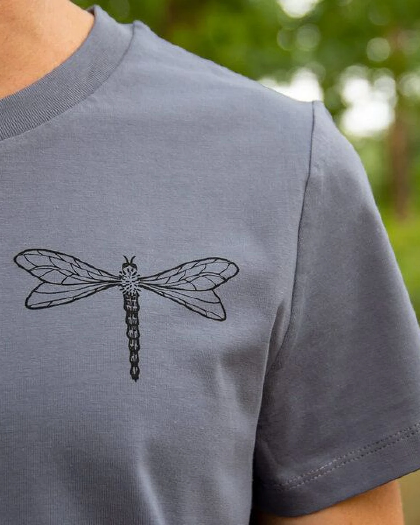 Cmig Libelle / Damen T-Shirt in blue grey XS-XXL – Ansicht 2