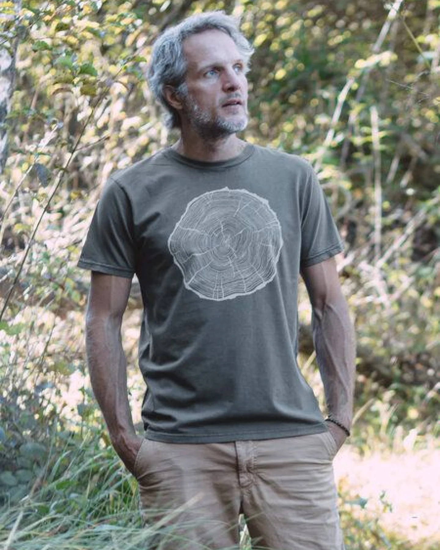 Life-Tree Organic Fairwear Shirt Men Fairwear Organic Stone BigSlice – Ansicht 3