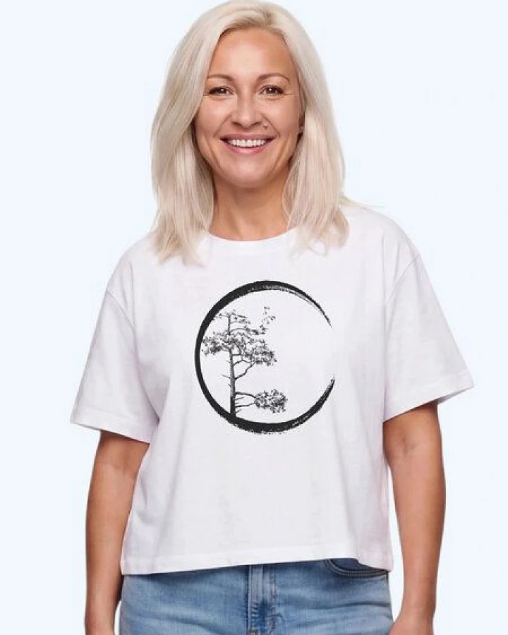 Life-Tree Organic Fairwear Shirt Women Fairwear Organic Oversized Circle