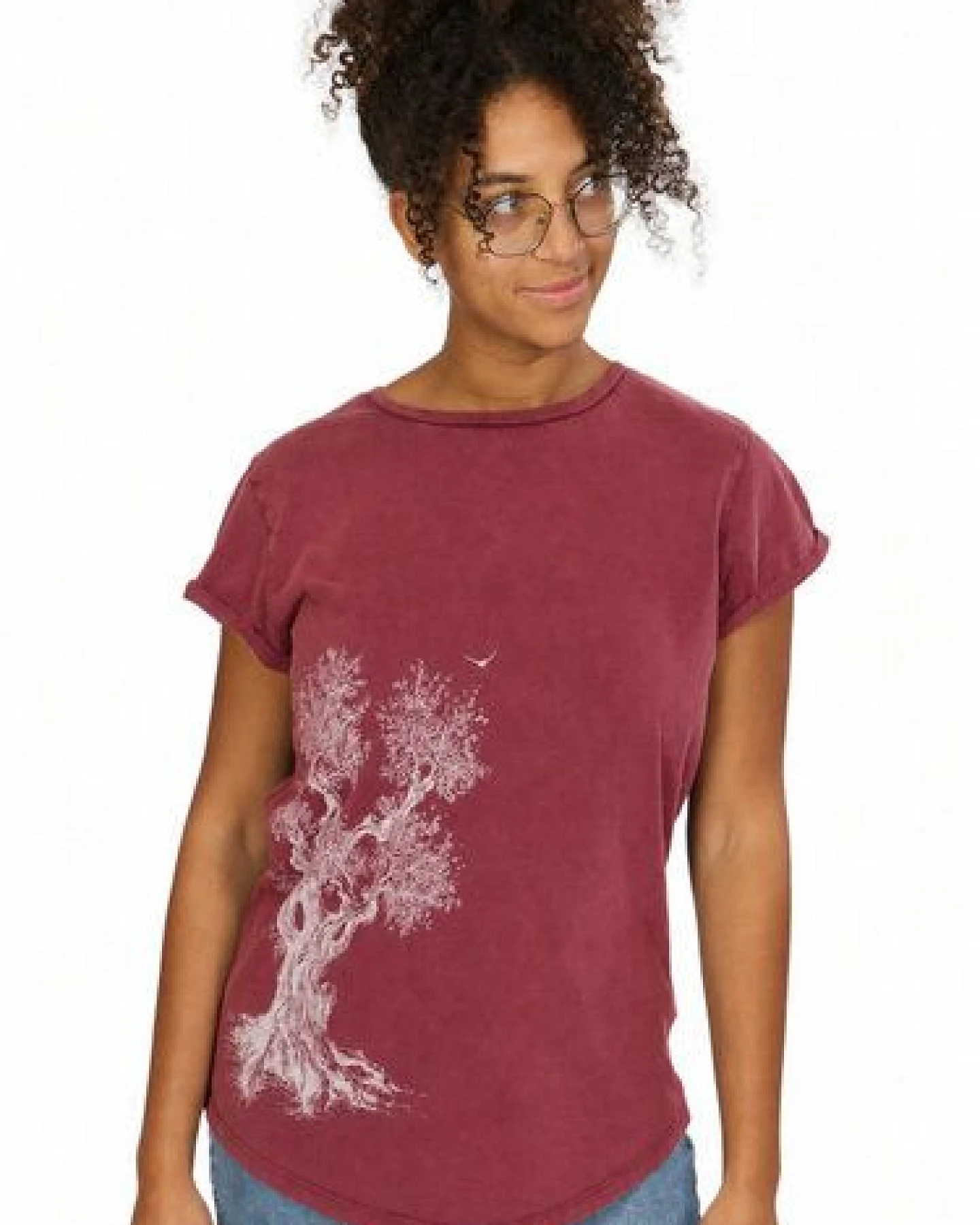 Life-Tree Organic Fairwear Shirt Women Olive Tree – Ansicht 3