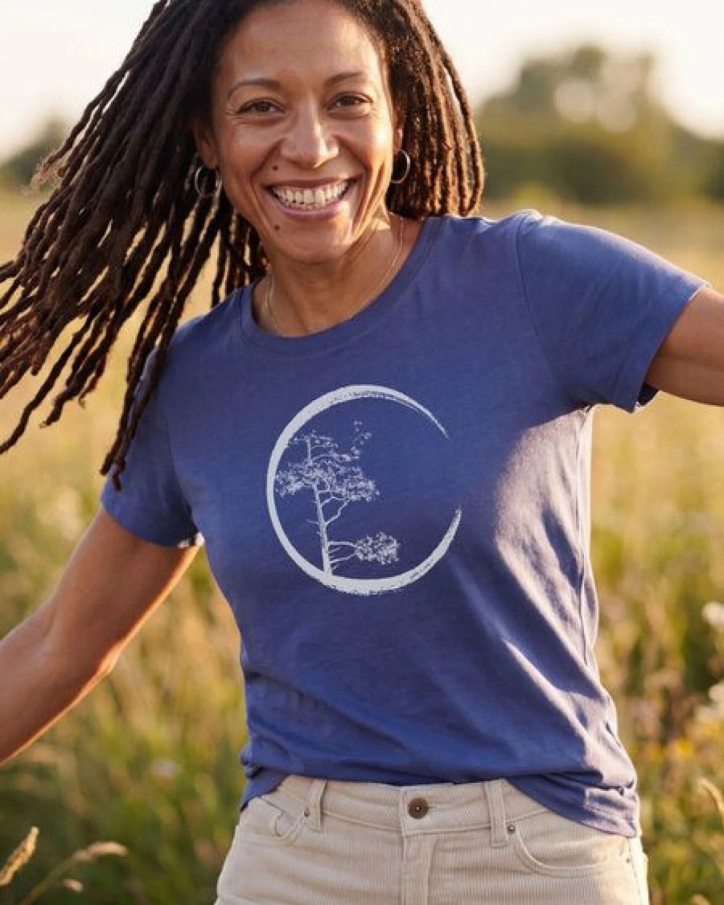 Life-Tree Organic Fairwear Shirt Women Fairwear Organic Dusk Circle – Ansicht 4