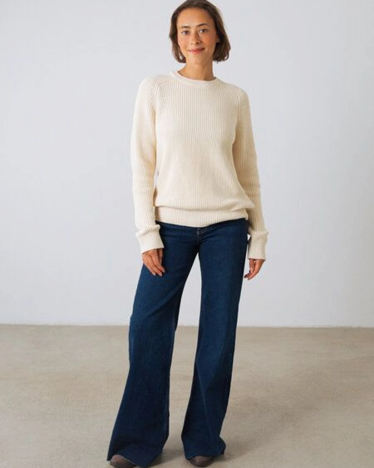 Honest Basics Damen Strickpullover aus 100% Bio-Baumwolle – Ansicht 2