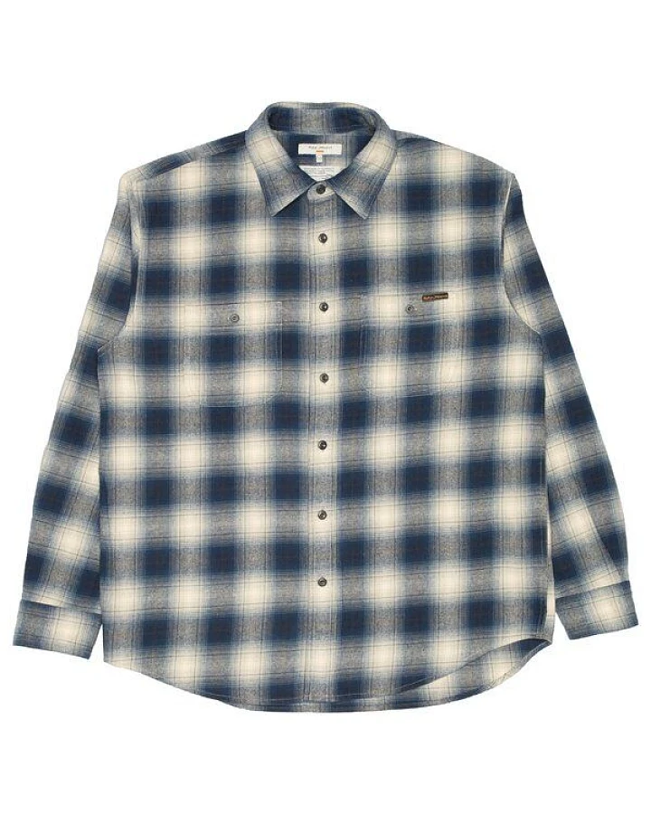 Nudie Jeans Langarm-Hemd Julian Worker Shirt