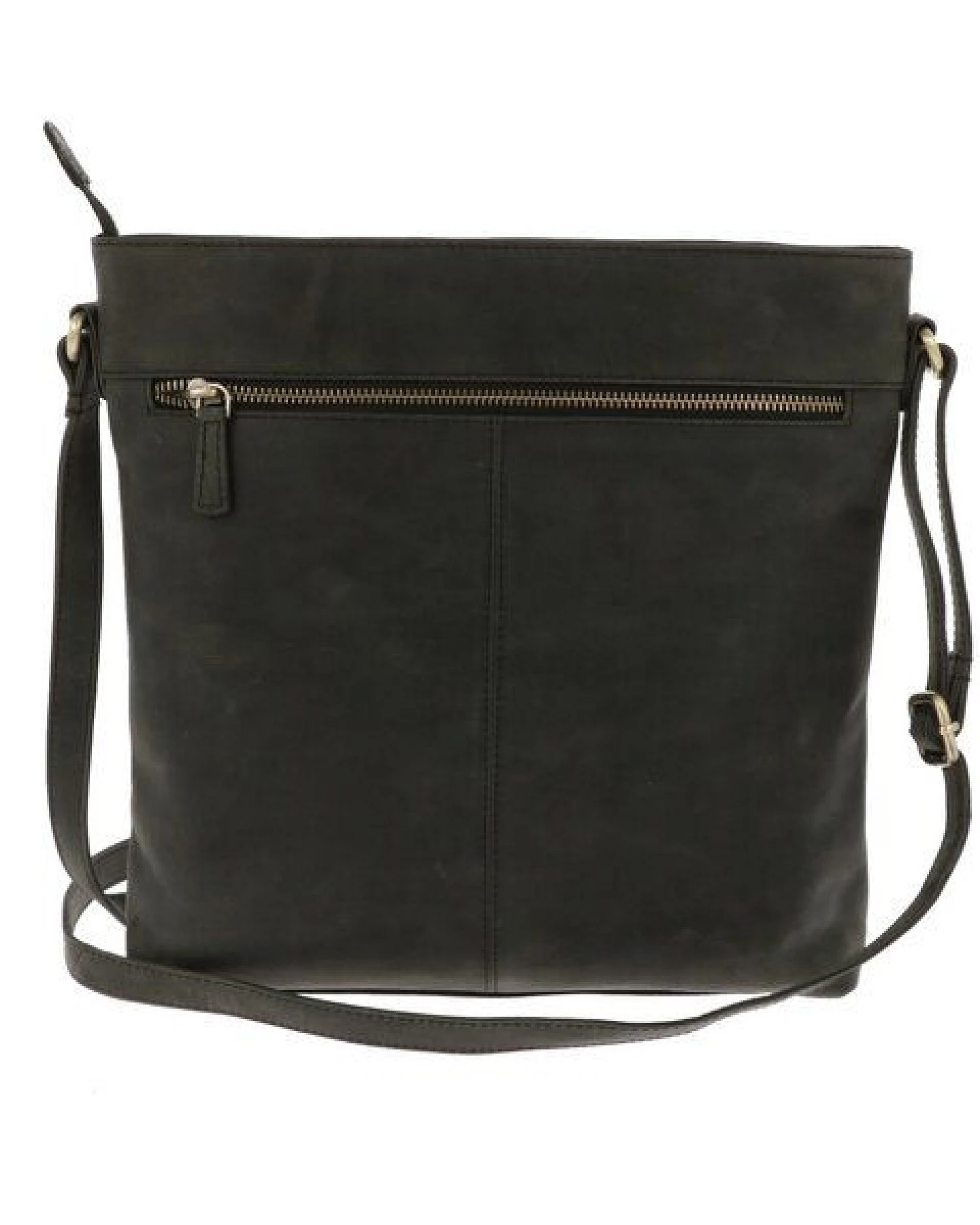 MoreThanHip Crossbody umhängetasche aus mattem Vintage Öko-Leder - Bryony braun oder schwarz – Ansicht 4