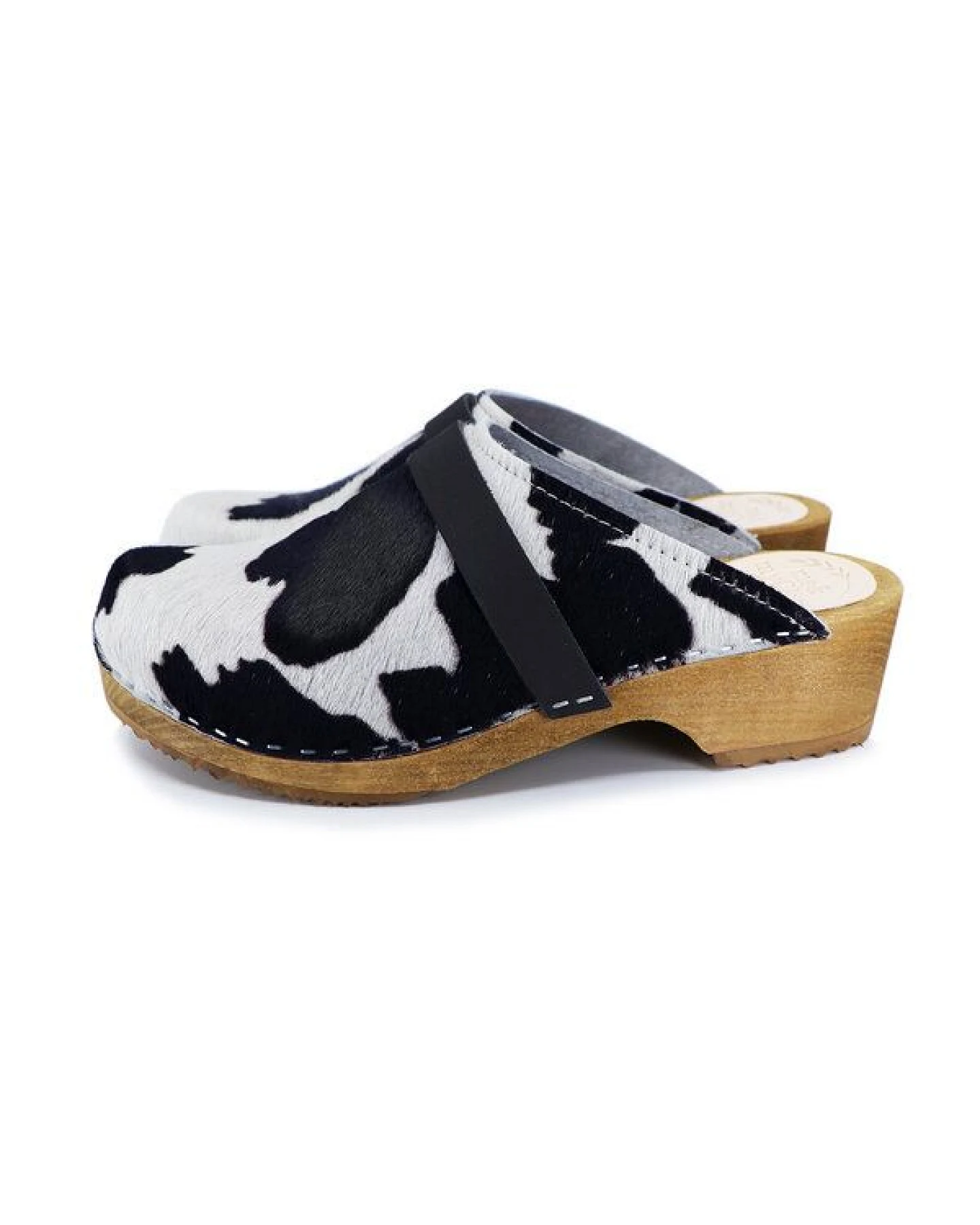 LYCKA COW - KUH schwedische Holzclogs von me&myClogs - low heel – Ansicht 2