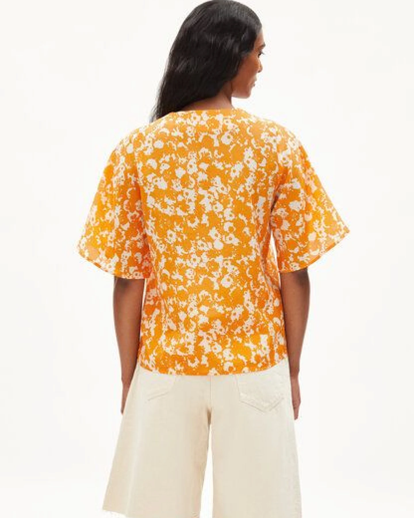ARMEDANGELS HOLMAA MANGORANGE - Damen Bluse Relaxed Fit aus TENCEL Lyocell – Ansicht 2