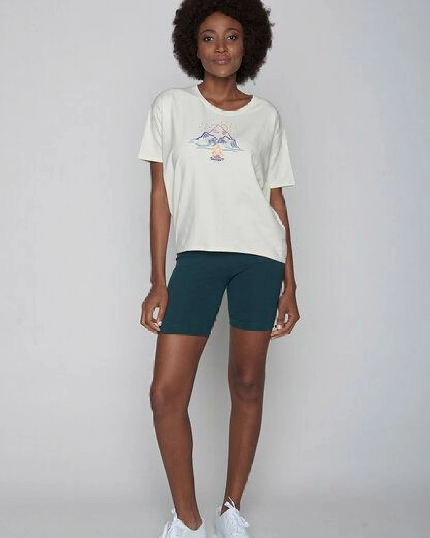 GREENBOMB Nature Aqua Fire Feel - Lässiges T-Shirt aus einem Bio-Baumwoll Mix / hochwertiger Print / Fair & Vegan – Ansicht 3