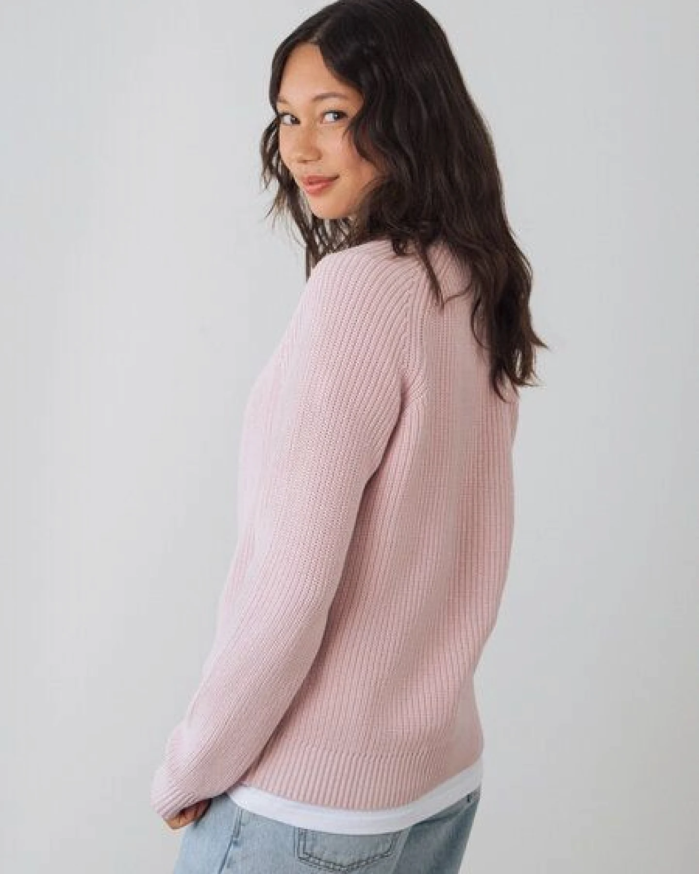 Honest Basics Damen Strickpullover aus 100% Bio-Baumwolle – Ansicht 4