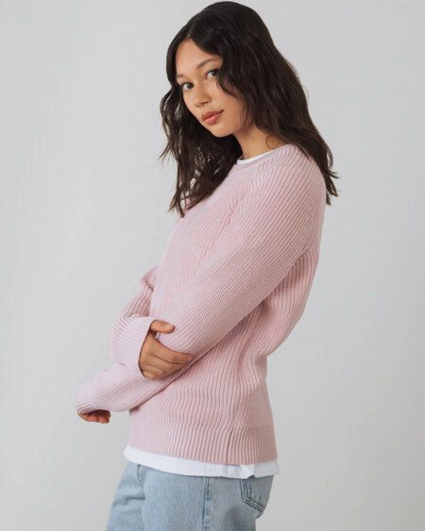 Honest Basics Damen Strickpullover aus 100% Bio-Baumwolle – Ansicht 3