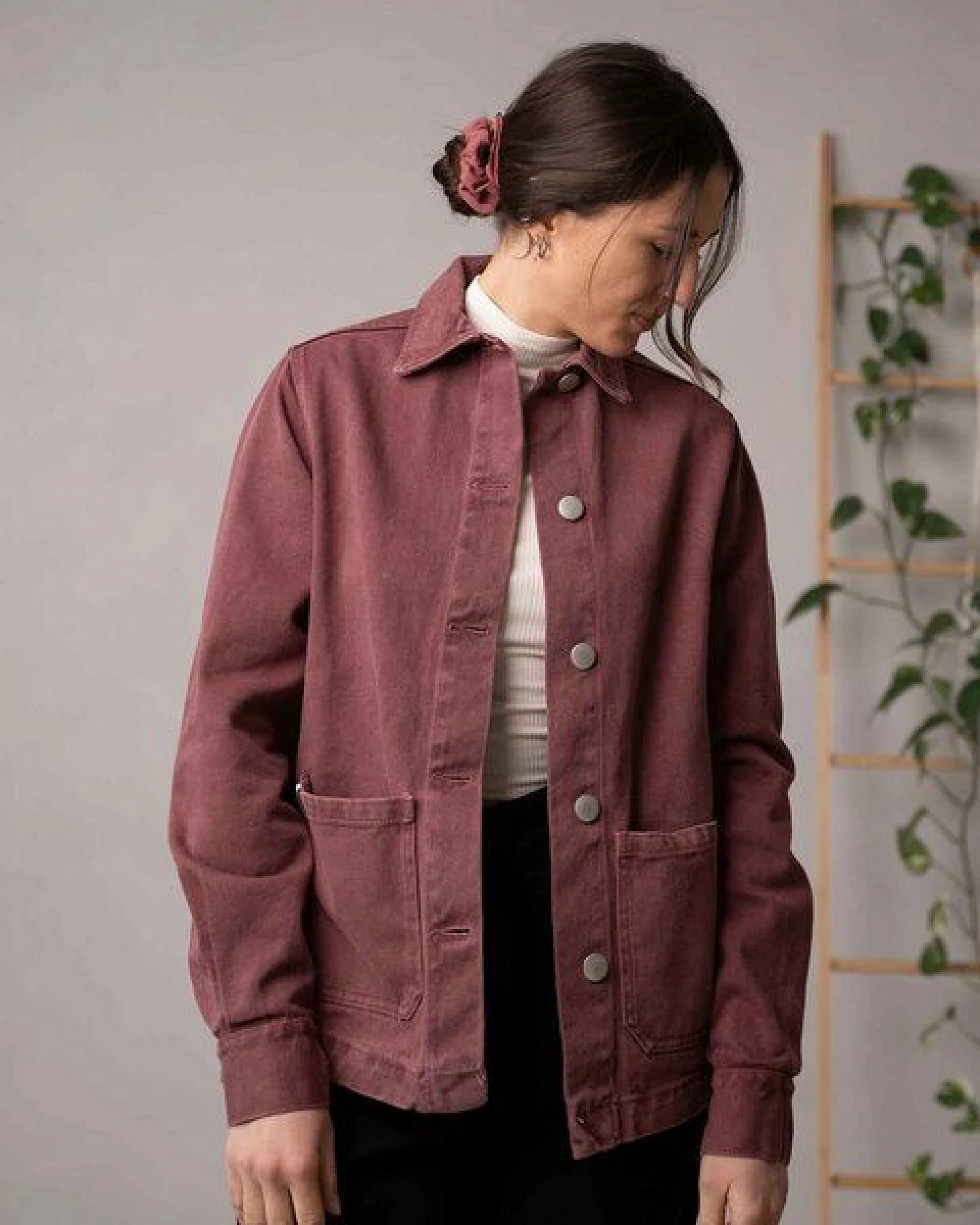 Vresh Clothing Valerie - Jeans Jacke aus Biobaumwolle – Ansicht 3