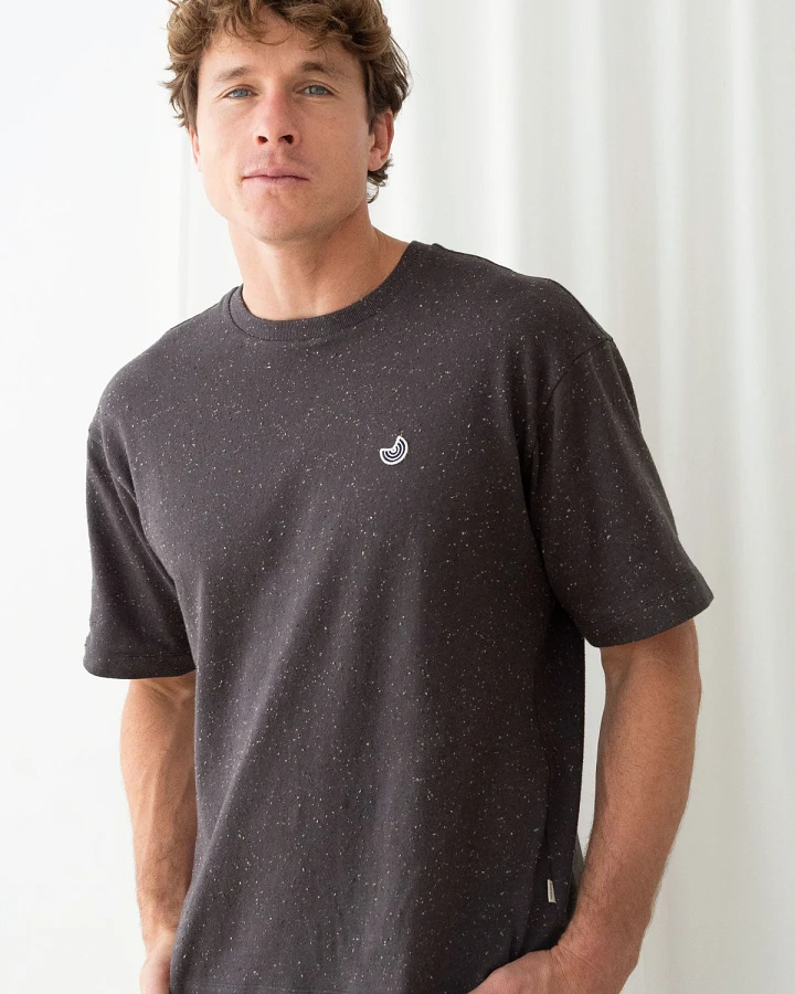 TWOTHIRDS Herren vegan T-Shirt George Bay Dark Sand Neps
