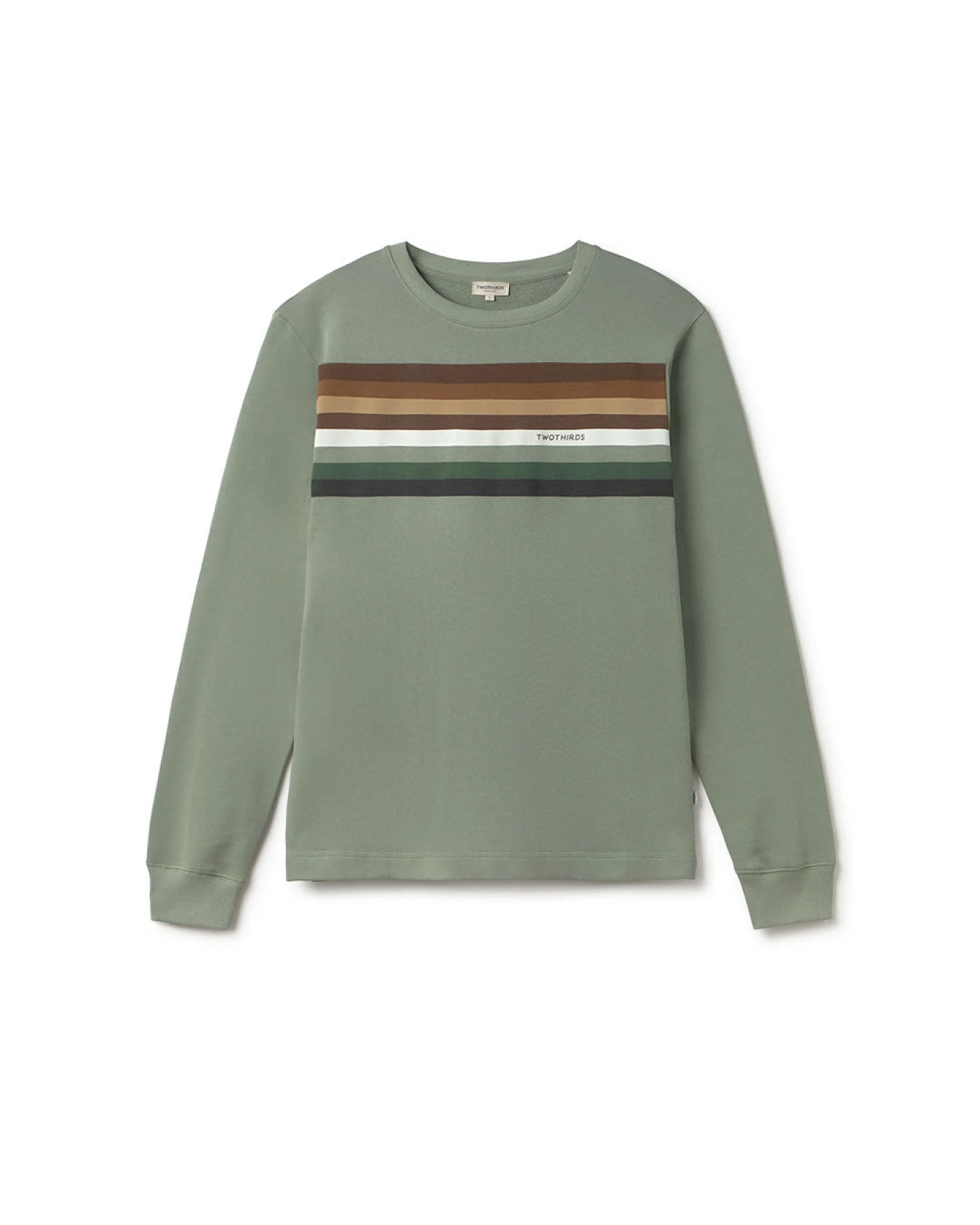 TWOTHIRDS Herren vegan Sweatshirt Mouli Hellgrün – Ansicht 2