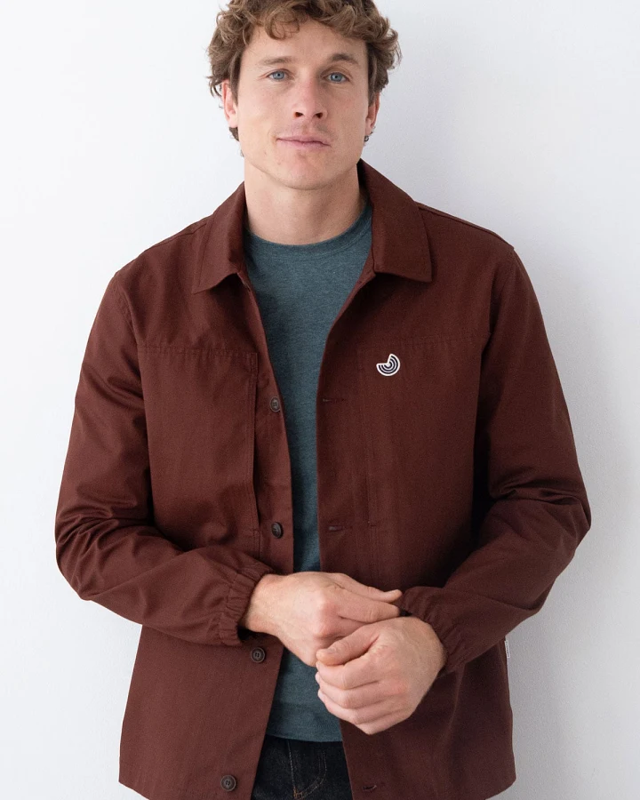 TWOTHIRDS Herren vegan Overshirt Pollock Russet