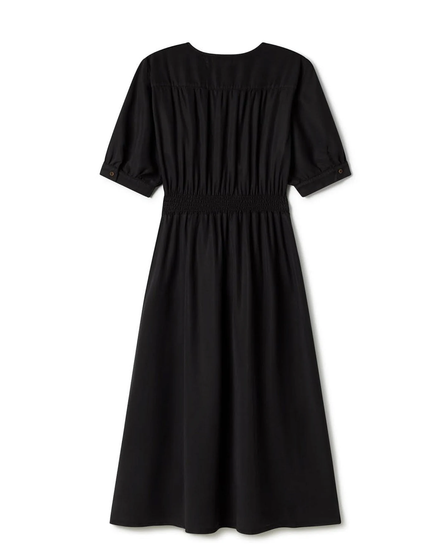 TWOTHIRDS Damen vegan Kleid Vanavana Schwarz – Ansicht 2