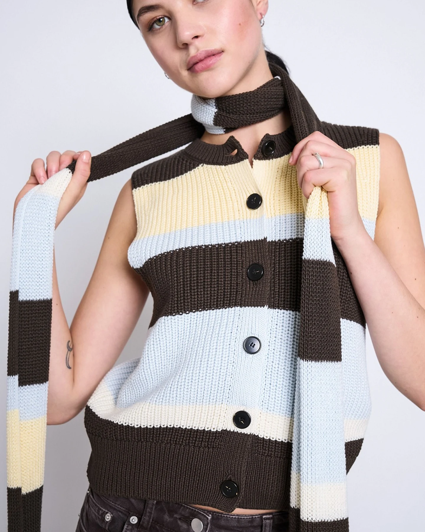 Strickpullunder Fri Braun – Ansicht 3