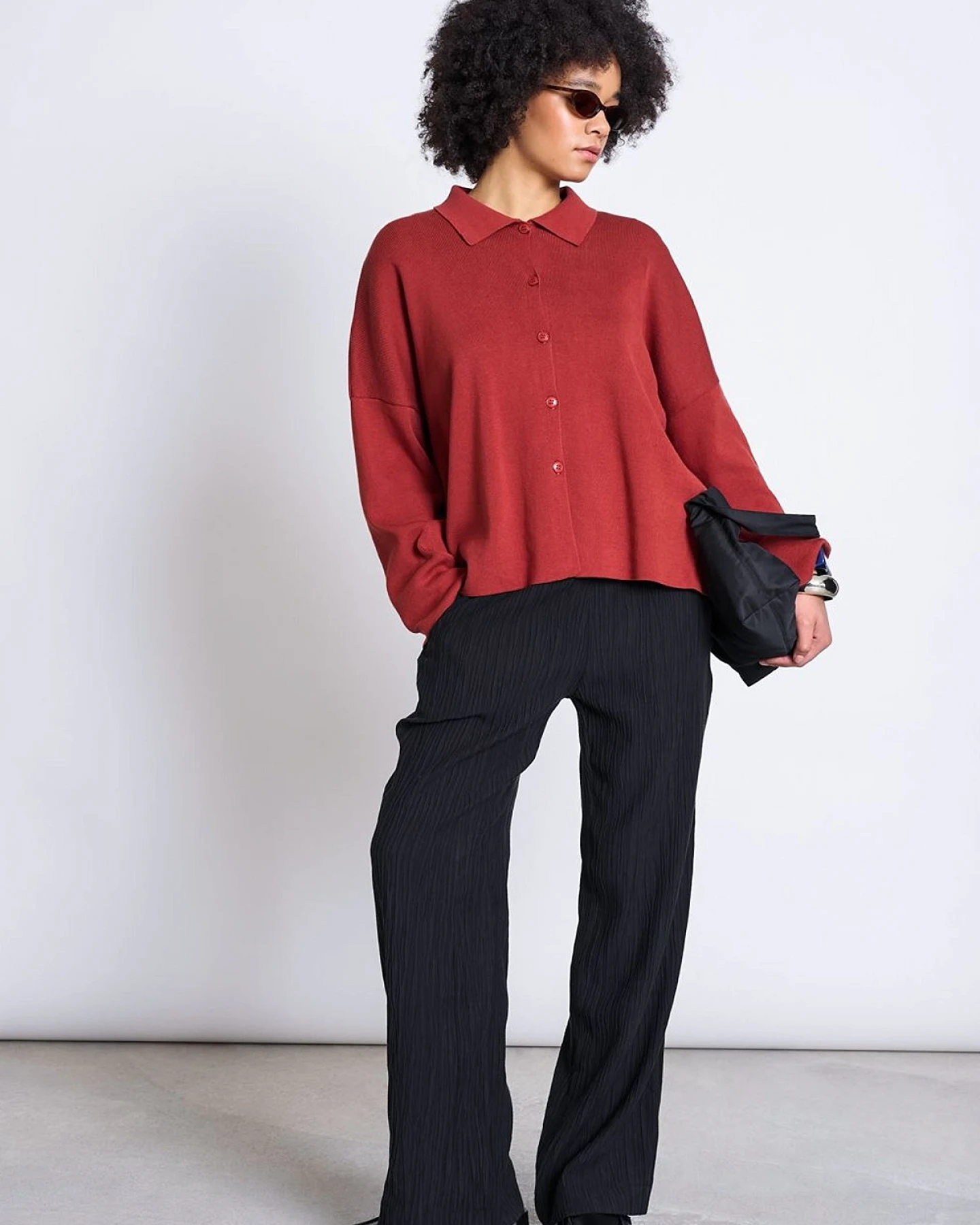 Strickjacke Anjo Rot – Ansicht 2
