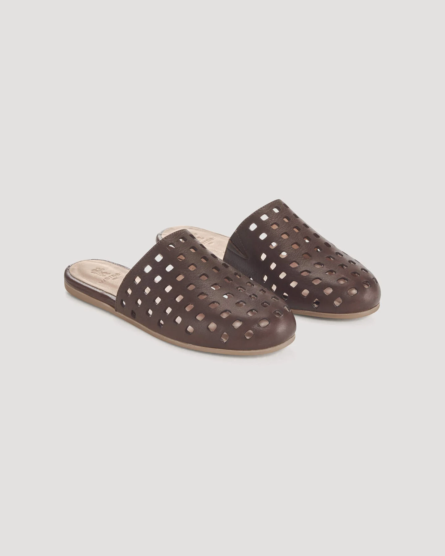 hessnatur Damen Sabot aus Nappaleder - braun - Größe 42 – Ansicht 4