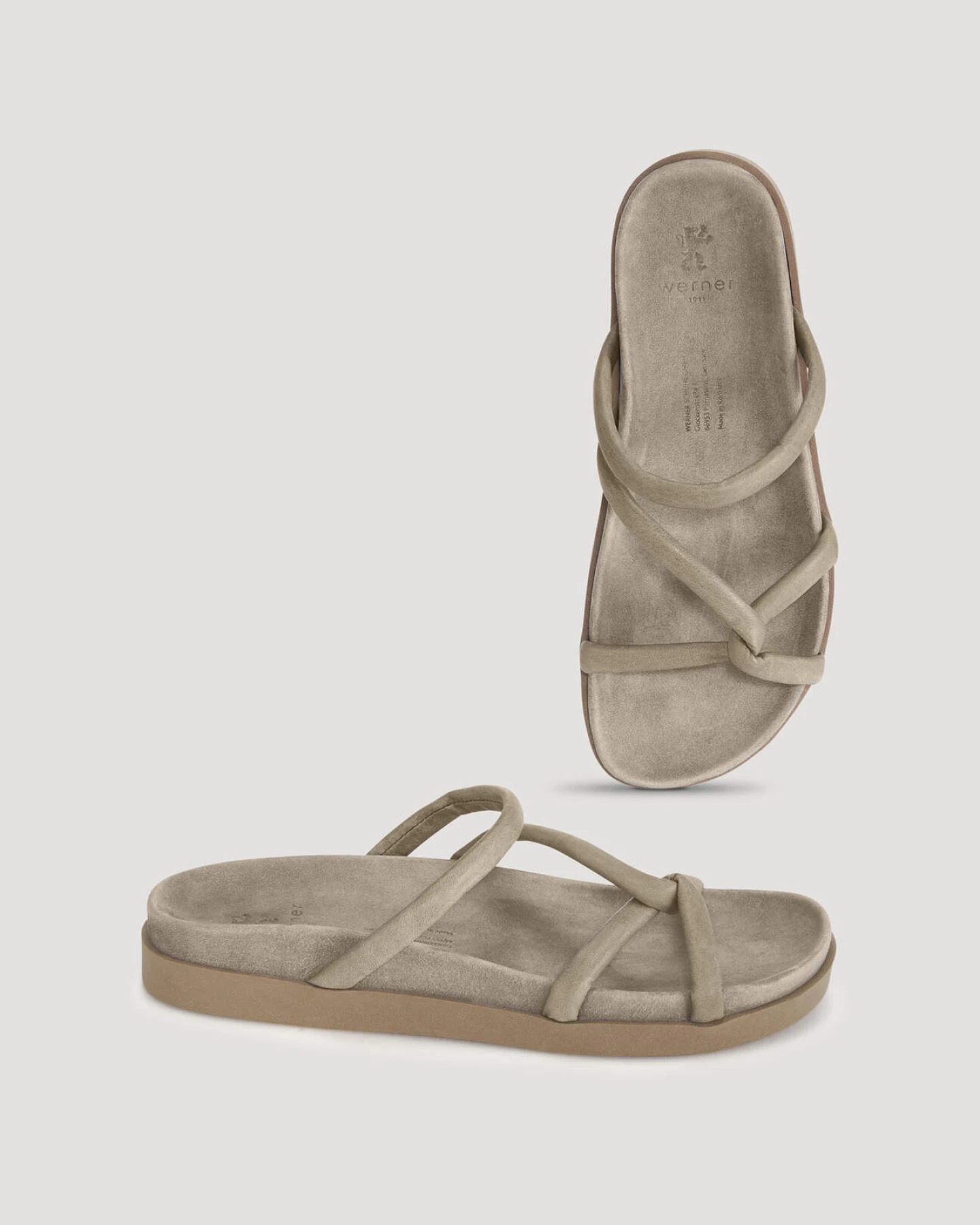hessnatur Damen Pantolette aus Nubuk-Leder - grau - Größe 41 – Ansicht 3