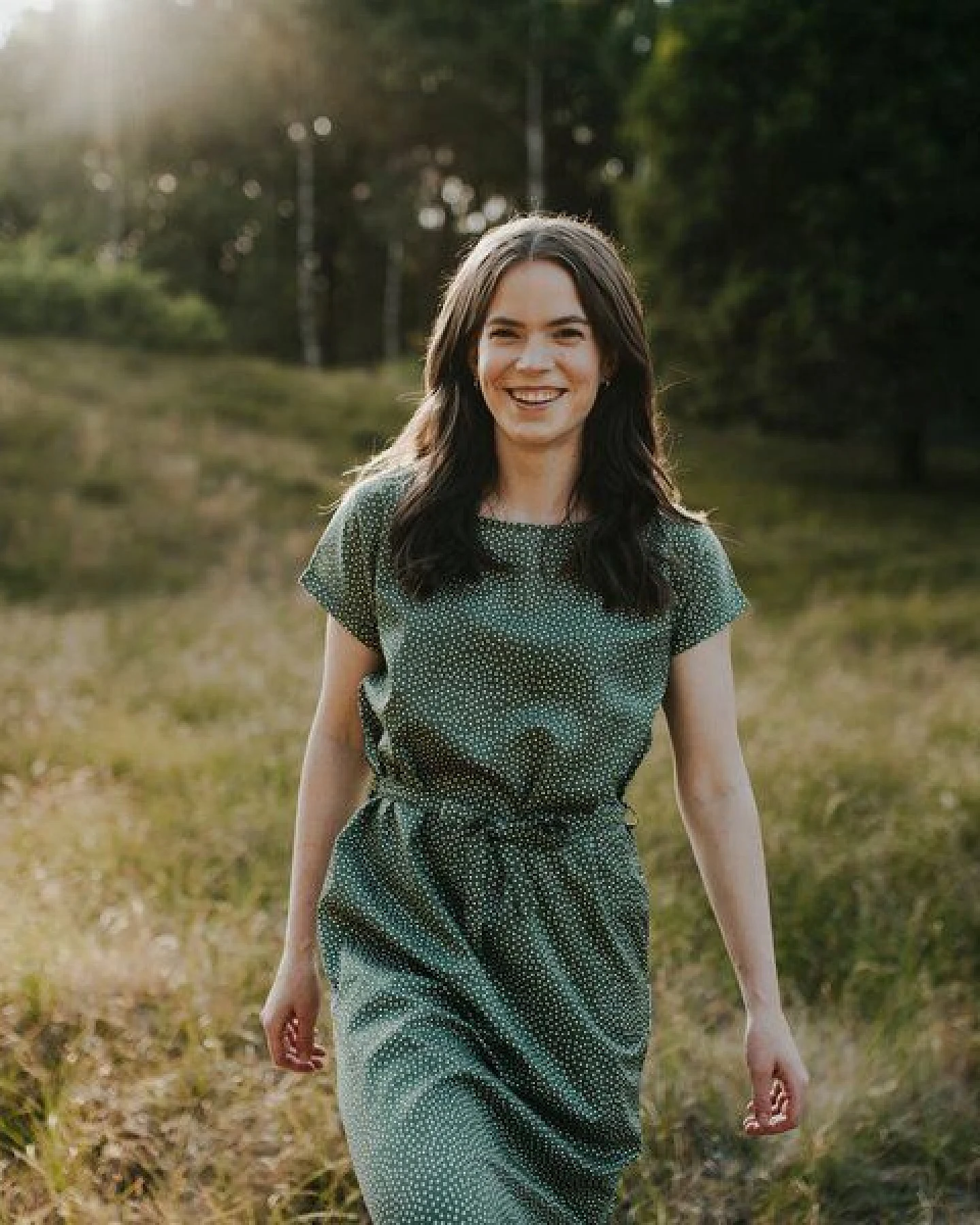NORDLICHT Damen Kleid ELIN mit Punkten aus 100% Ecovero – Ansicht 3