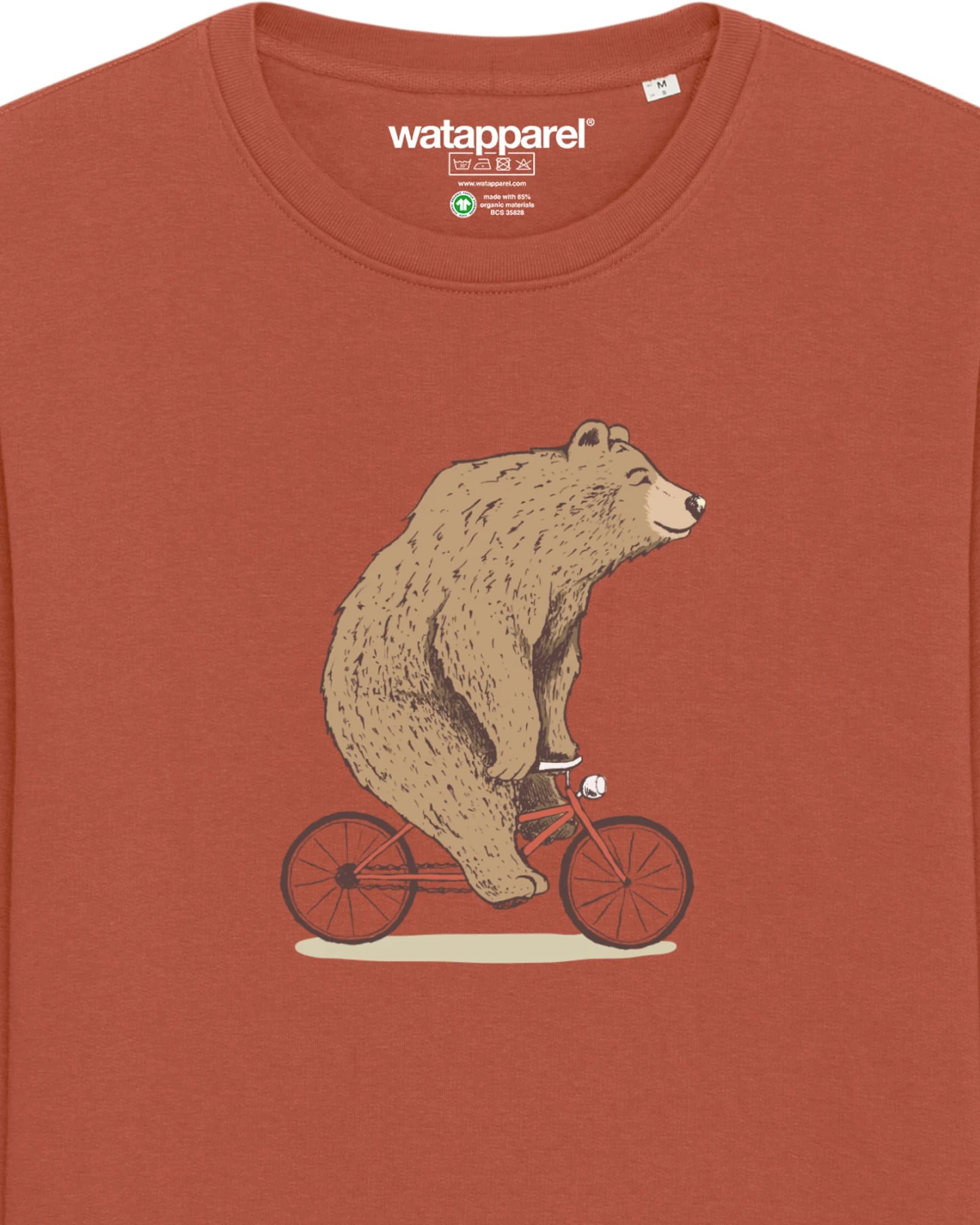 Watapparel Sweatshirt Fahrradbär – Ansicht 3