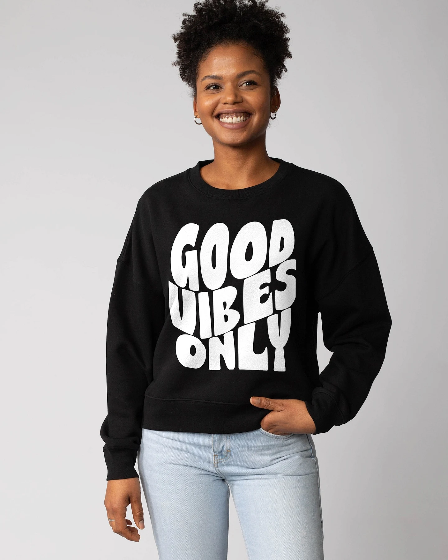 Watapparel Sweatshirt Good vibes only – Ansicht 2