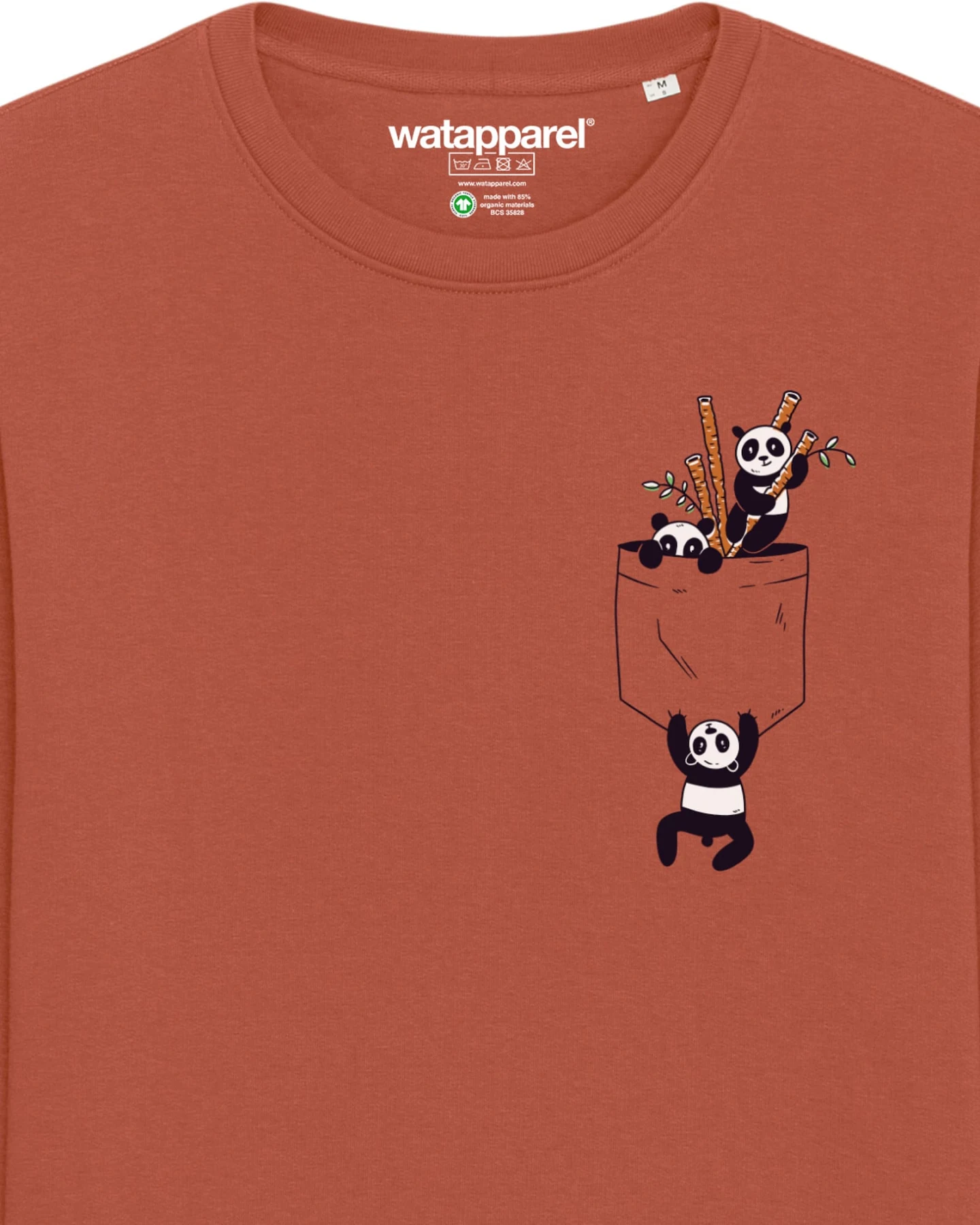 Watapparel Sweatshirt Pocket Pandas – Ansicht 3