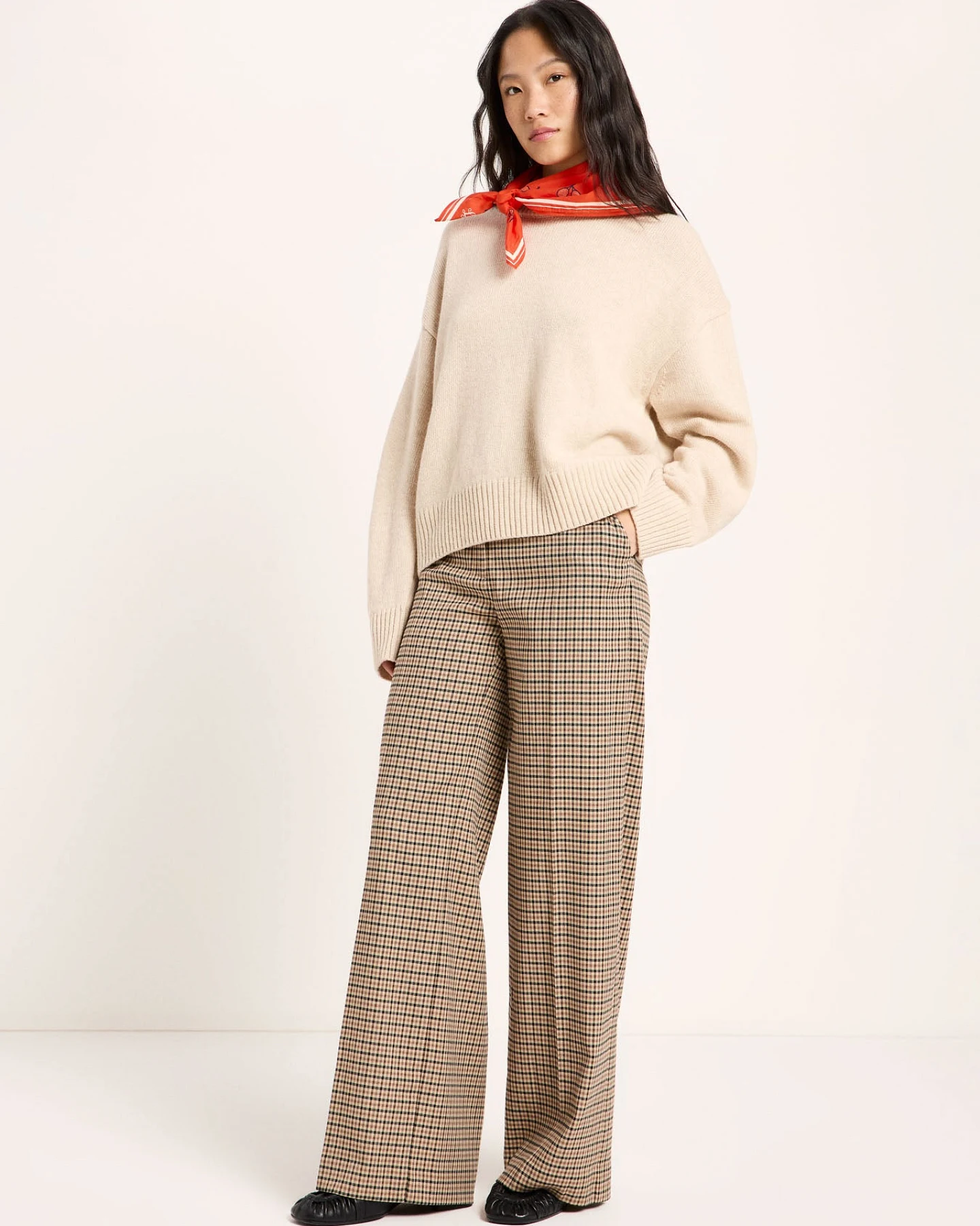 Oversized Rundhalspullover – Ansicht 3