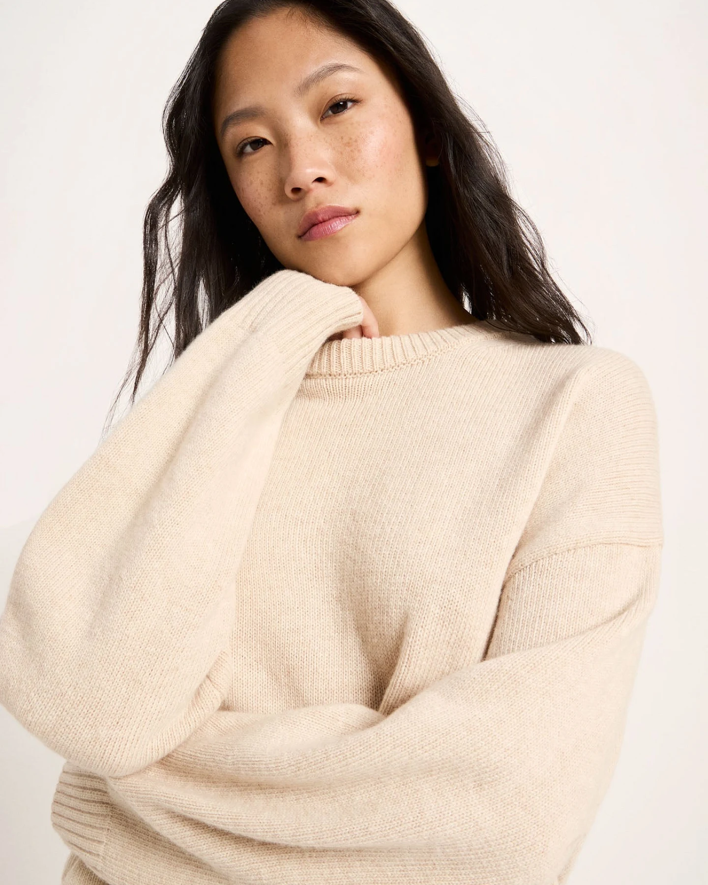 Oversized Rundhalspullover – Ansicht 4