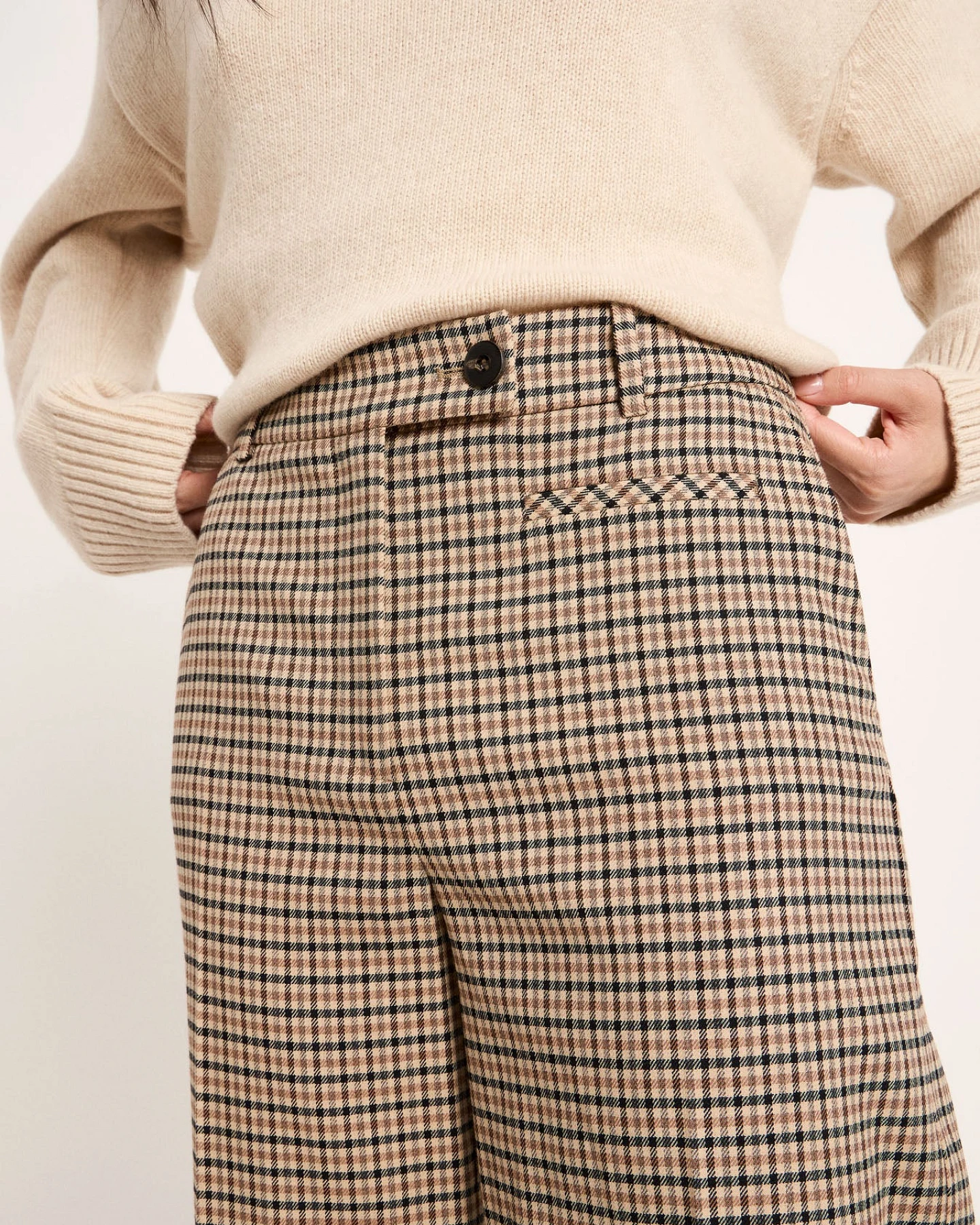 Vorbestellung - Karo Marlenehose – Ansicht 3
