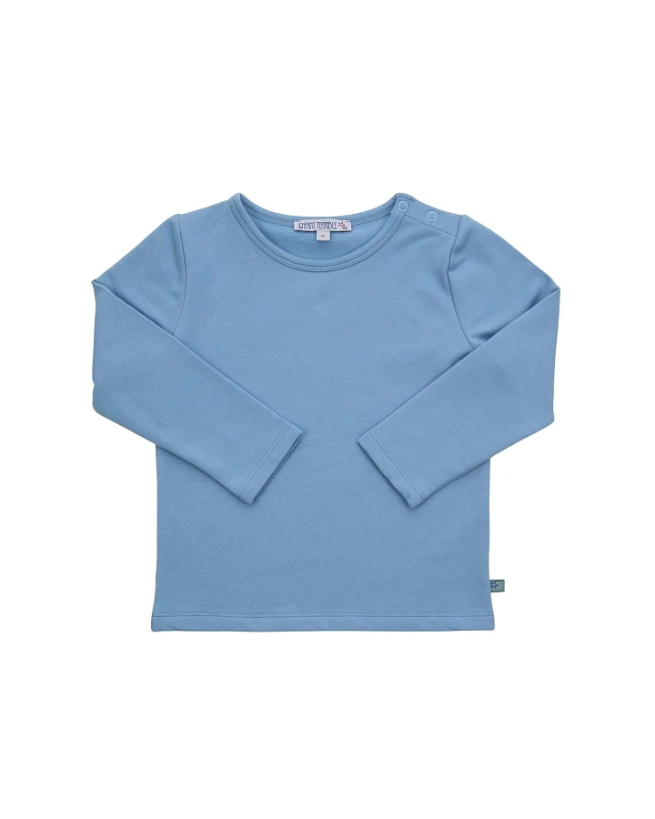 Kinder Langarmshirt Thermo Bio-Baumwolle light azure 104