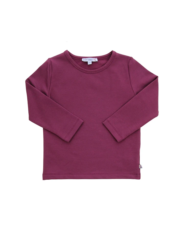 Produktseite: Thermo Shirt aubergine 86/92