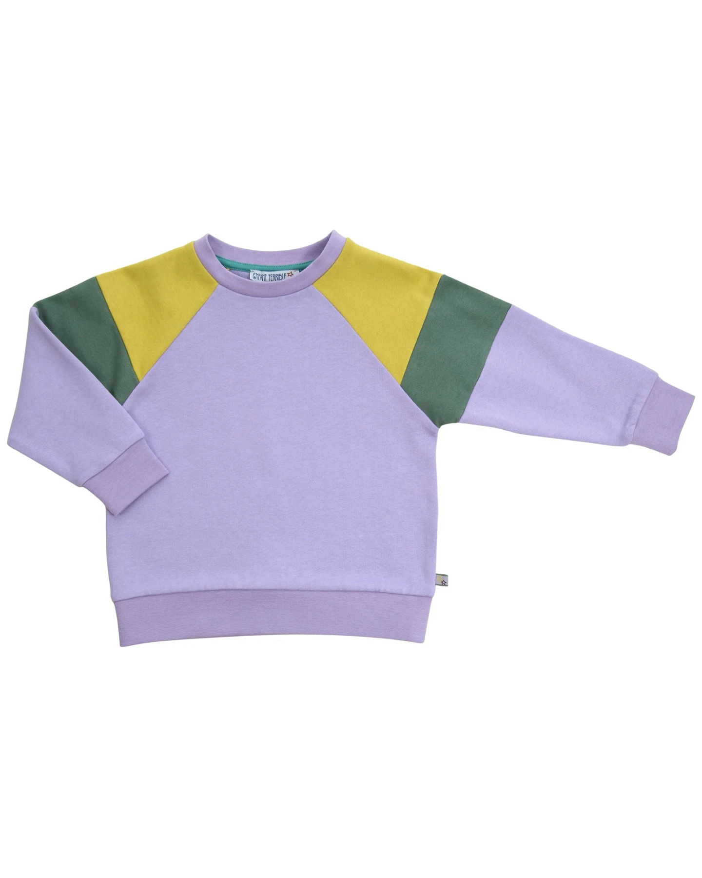 Sweatshirt Colourblocking lilac-light mustard 86/92 – Ansicht 2