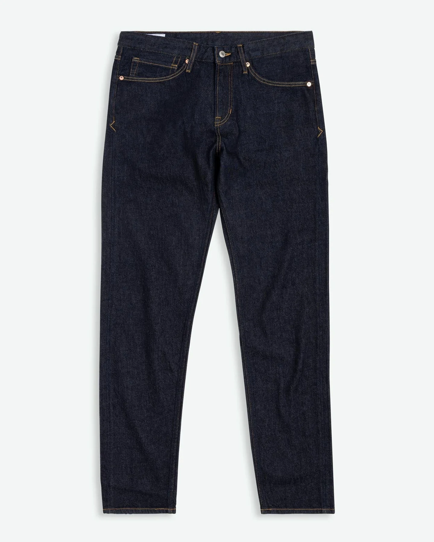 Kings of Indigo Herren vegan Jeans Addo Tapered Blau Rinse – Ansicht 2