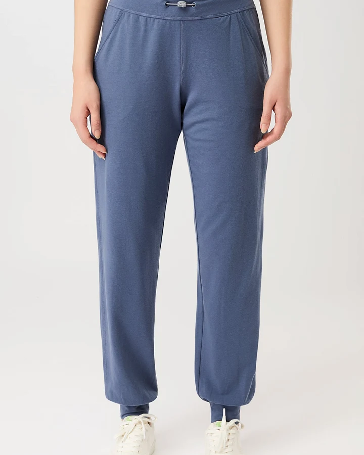 MANDALA Damen vegan Hose Die N.Y. Eclipse Blau