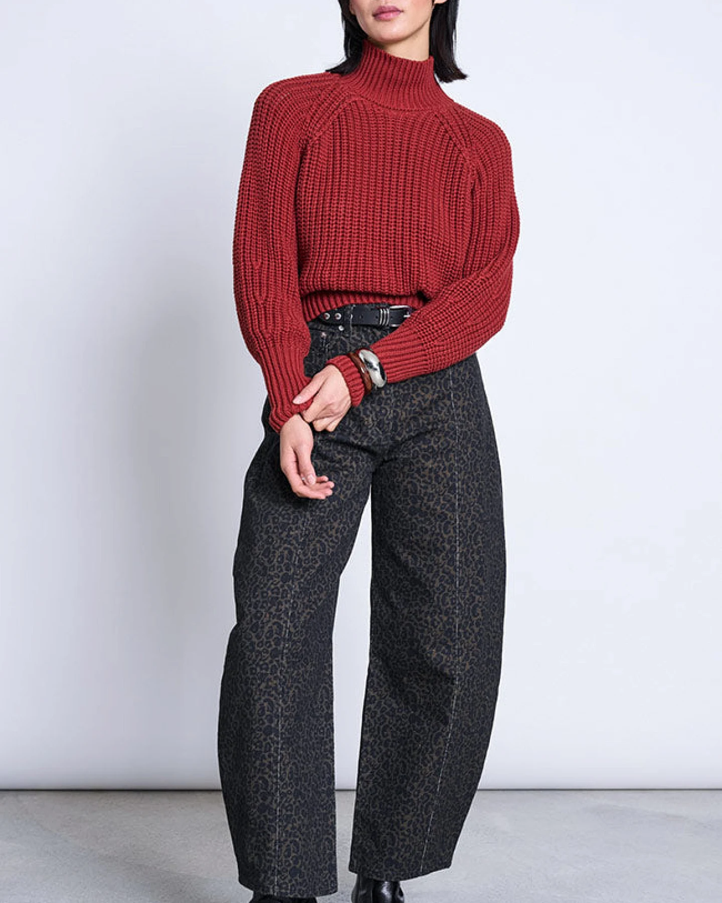 JAN 'N JUNE Damen vegan Pullover Ola Rot – Ansicht 2