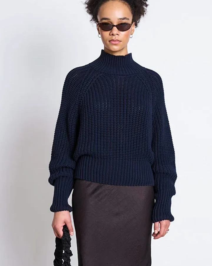 JAN 'N JUNE Damen vegan Pullover Ola Night Fall