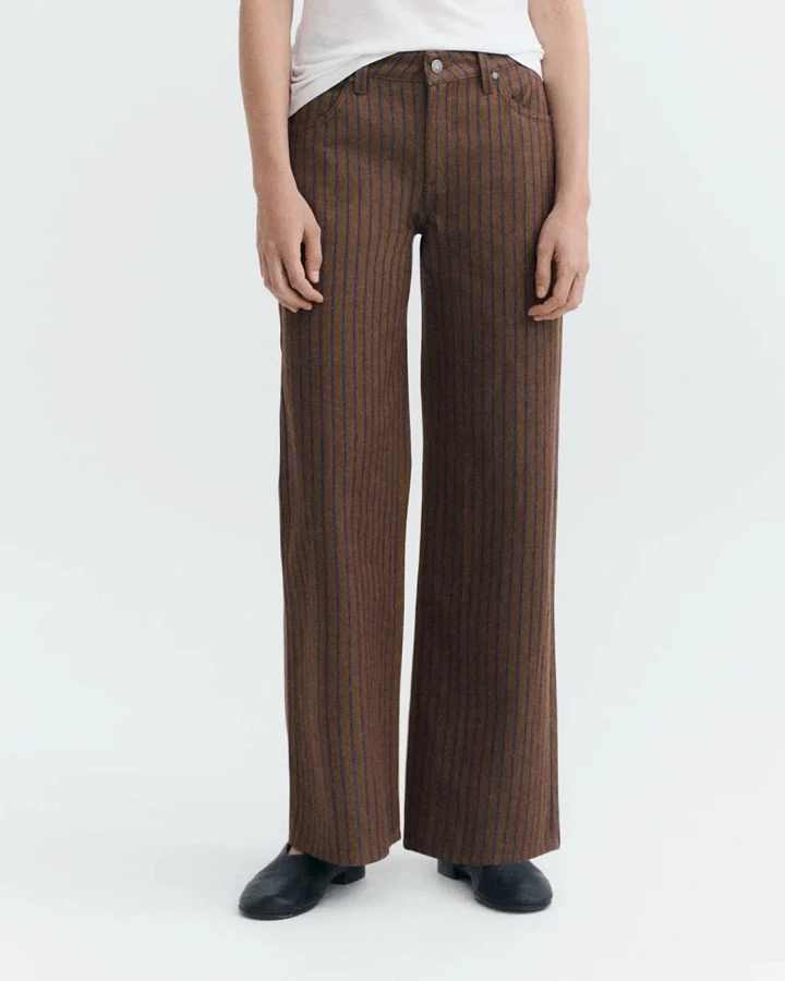 Thinking MU Damen vegan Hose Albin Stripes Kettan