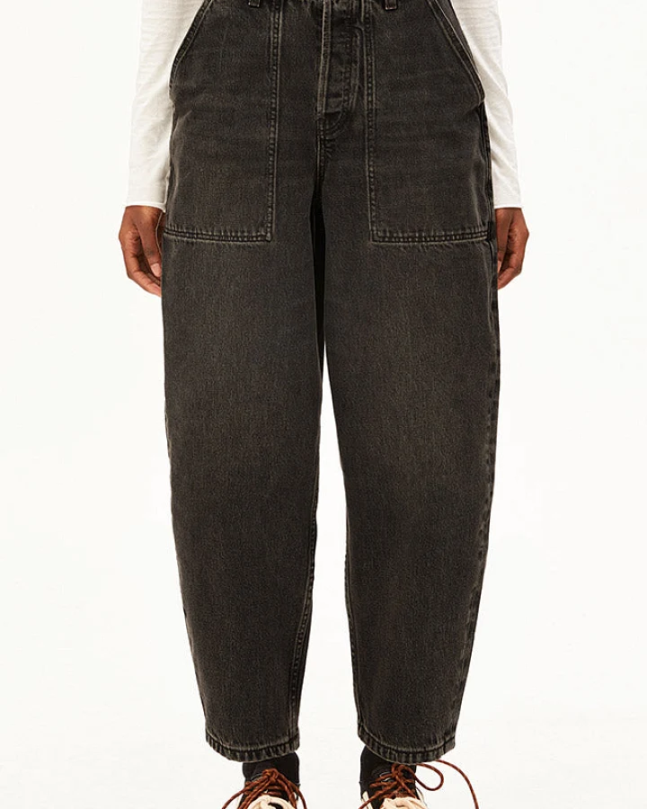 ARMEDANGELS Damen vegan Jeans Baarly High Worker Nutmeg