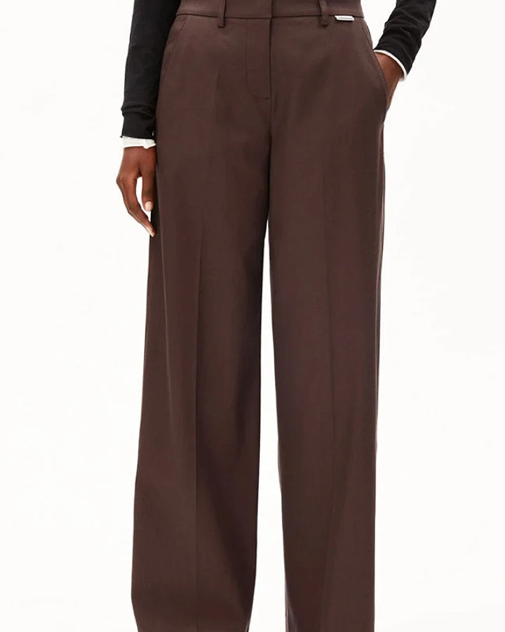 ARMEDANGELS Damen vegan Hose Leandraa Claystone Brown