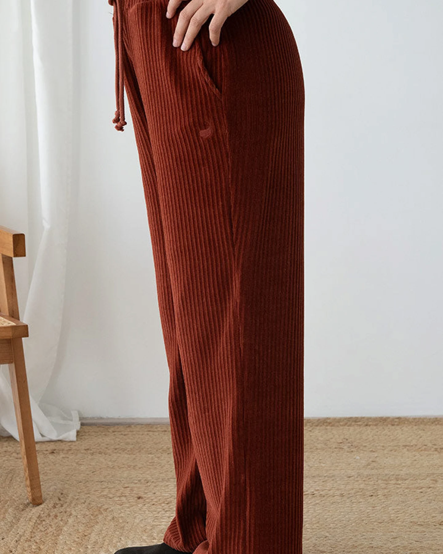 TWOTHIRDS Damen vegan Hose Abruka Wine – Ansicht 2