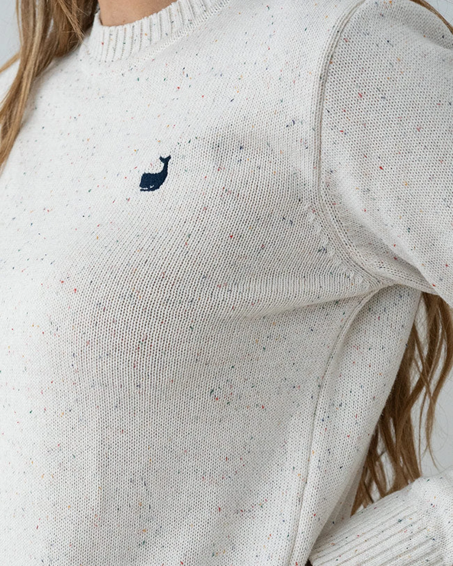 TWOTHIRDS Damen vegan Pullover Wando Ecru Neps – Ansicht 2